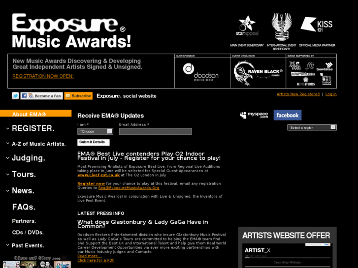 www.exposuremusicawards.com