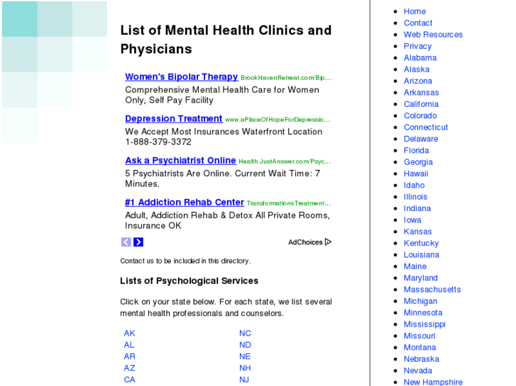 www.mentalhealthlist.com