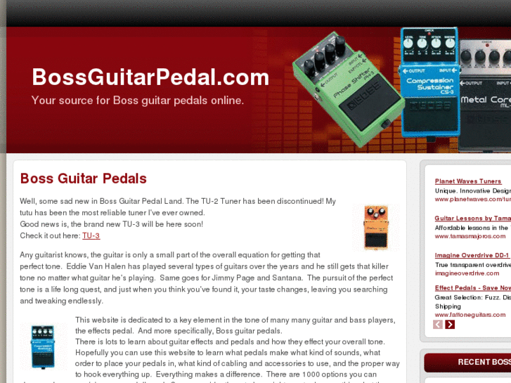 www.bossguitarpedal.com