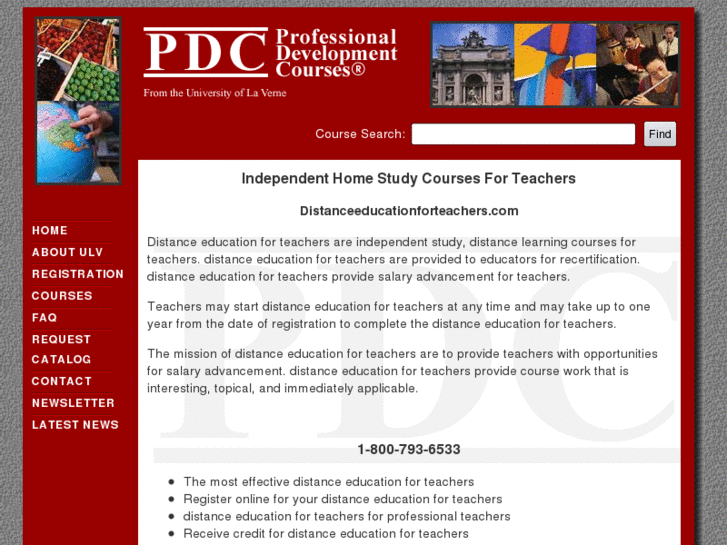 www.distanceeducationforteachers.com