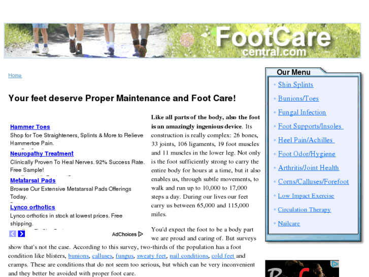 www.footcare-central.com