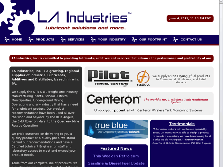 www.laindustriesinc.com