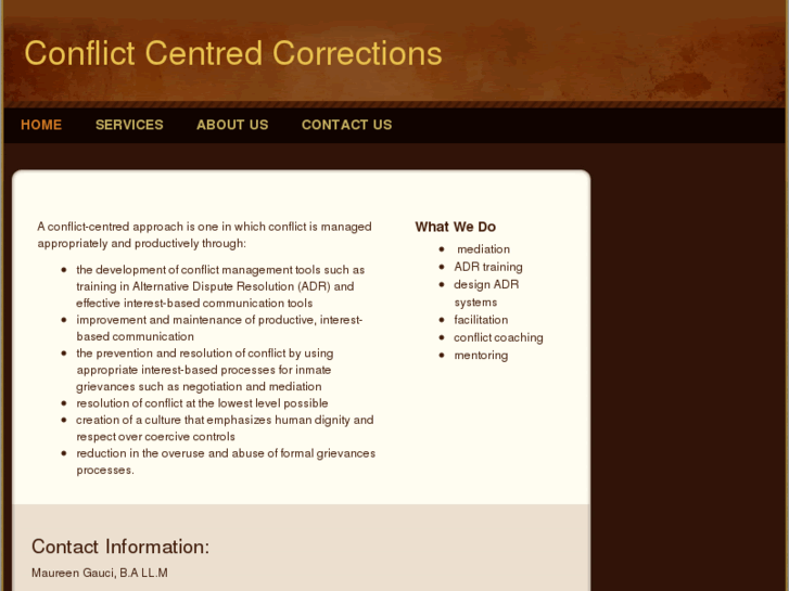 www.conflictcentredcorrections.com