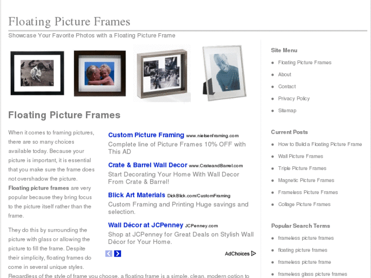 www.floatingpictureframes.com