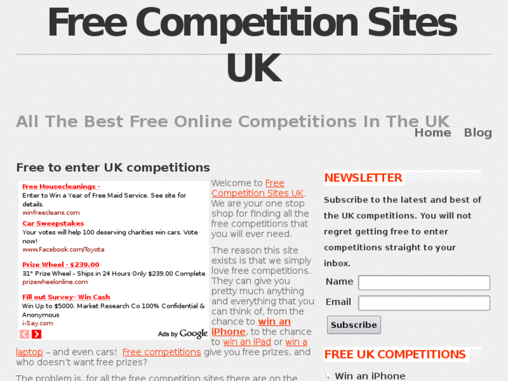 www.freecompetitionsites.co.uk