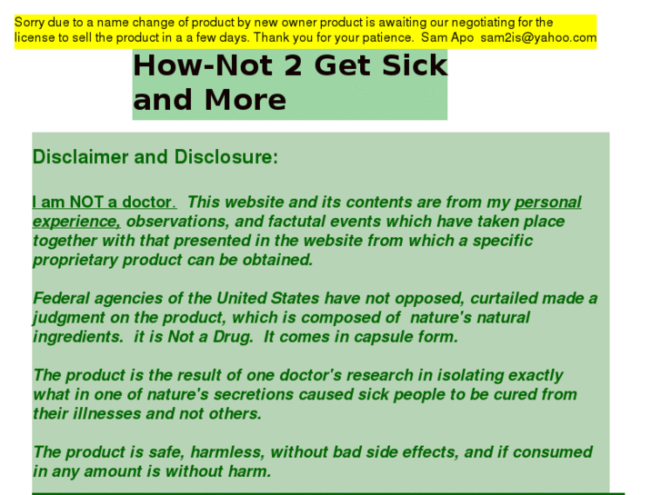 www.how-not2getsick.com