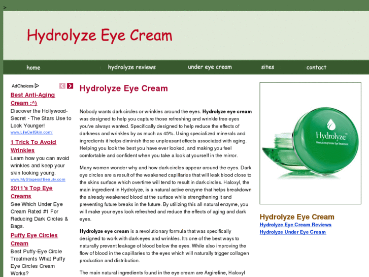 www.hydrolyzeeyecream.org