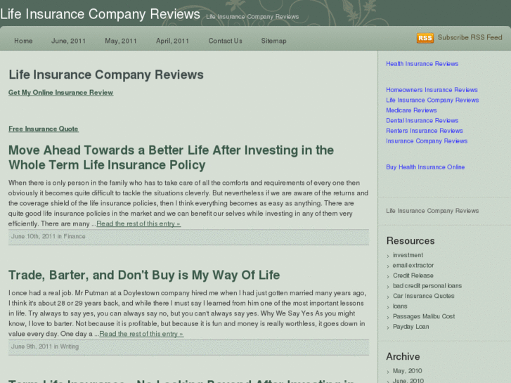 www.lifeinsurancecompanyreviews.com