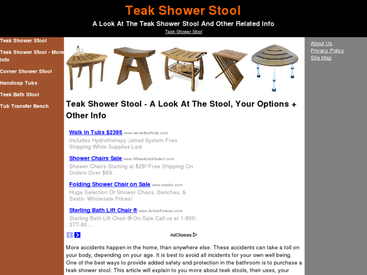 www.teakshowerstool.org