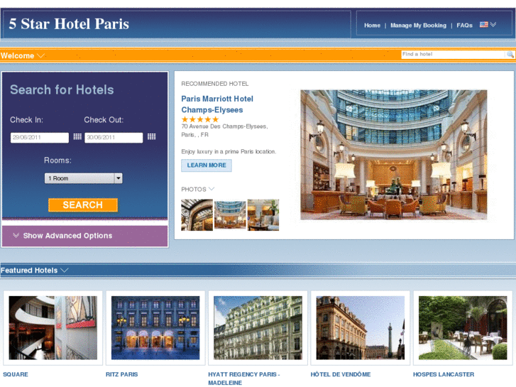 www.5starhotelparis.com