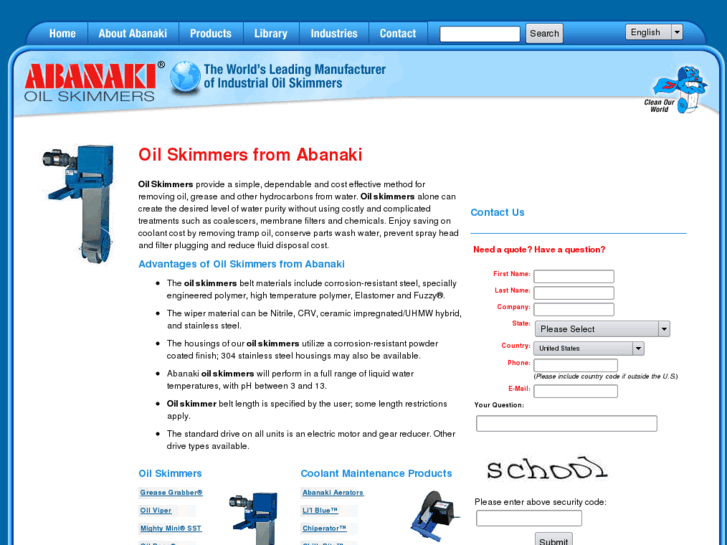 www.oilskimmers.com