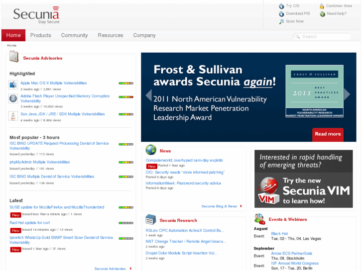 www.secunia.no