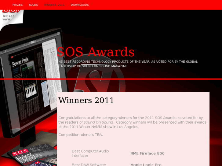 www.sosawards.com