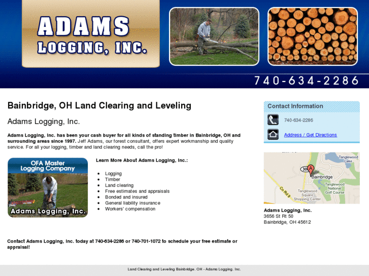 www.adamslogging.com