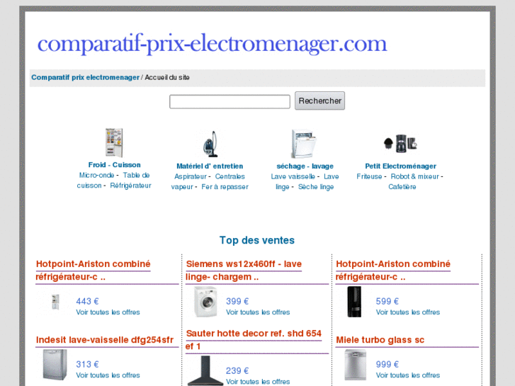 www.comparatif-prix-electromenager.com