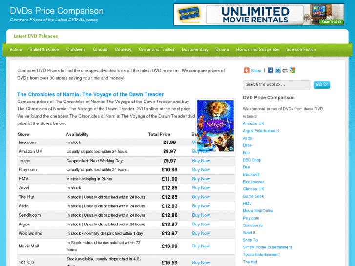 www.dvdspricecomparison.co.uk