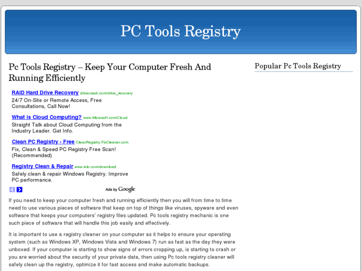 www.pctoolsregistry.com