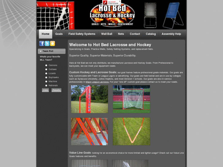 www.customlacrossegoal.com