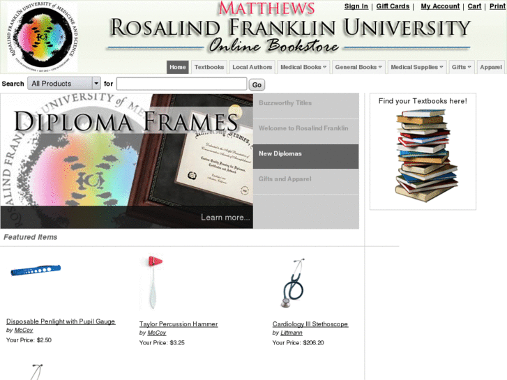 www.rosalindfranklinbookstore.com