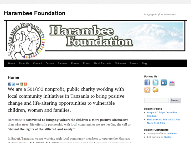 www.harambeefoundation.com