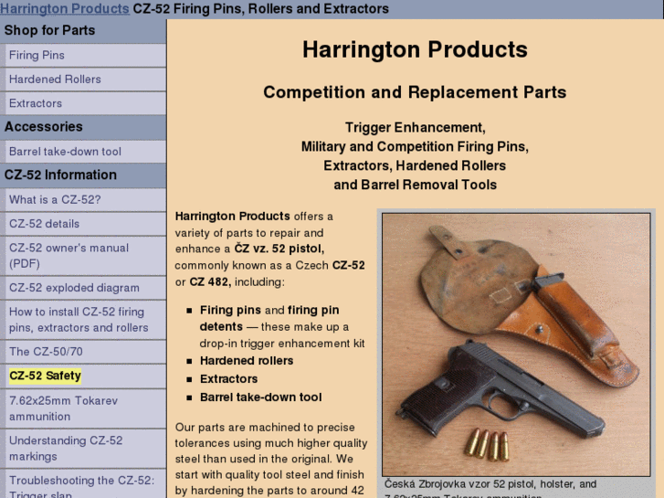 www.harringtonproducts.com