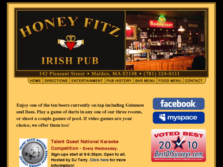 www.honeyfitzpub.com