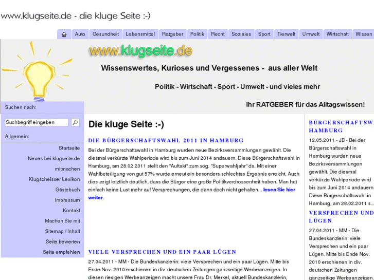 www.klugseite.de