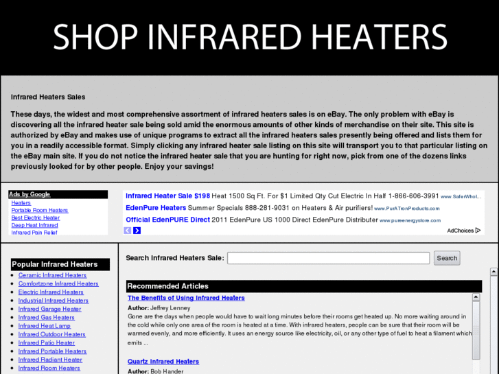 www.shopinfraredheaters.info