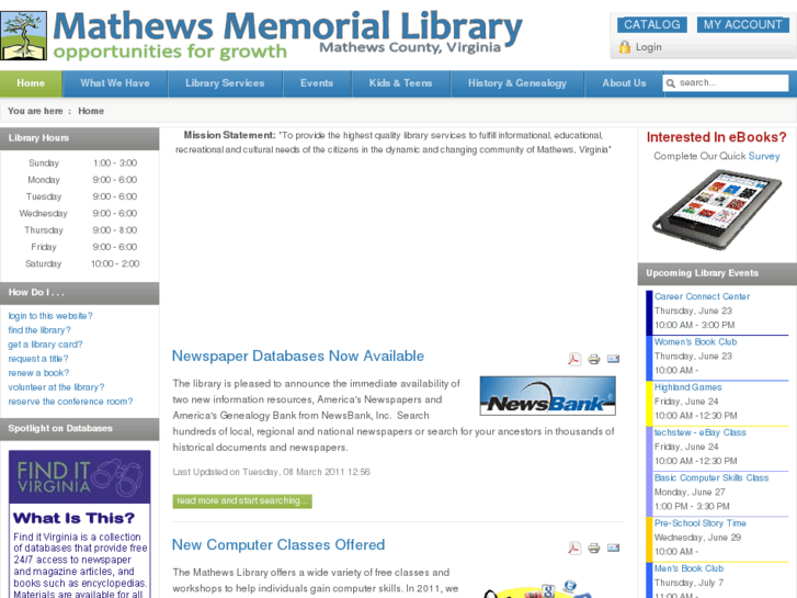 www.mathewslibrary.org