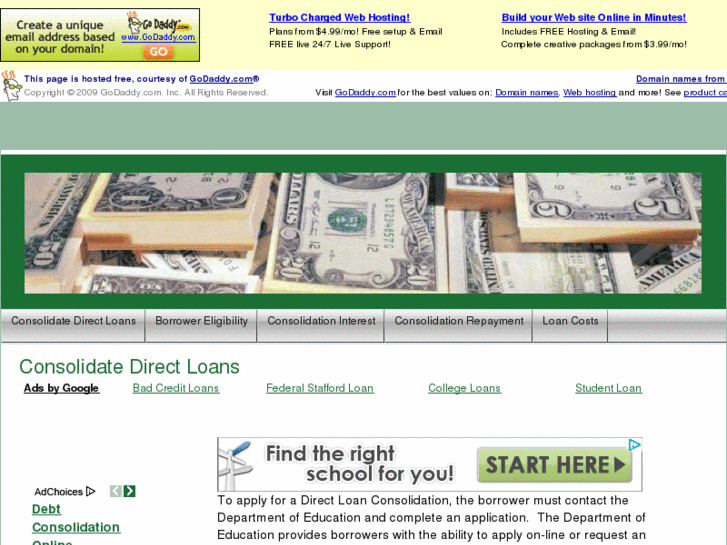 www.consolidatedirectloans.com