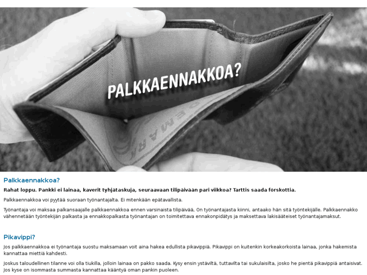 www.palkkaennakkoa.net
