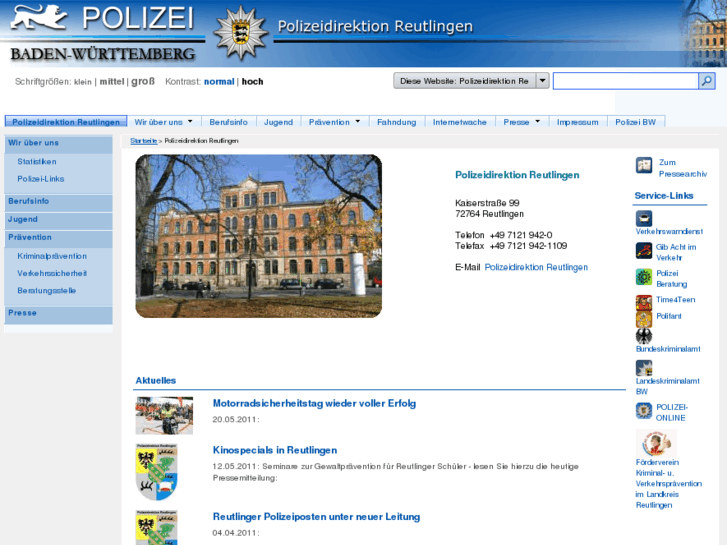 www.polizei-reutlingen.de