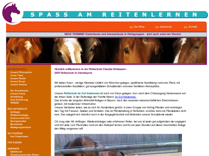 www.spass-am-reitenlernen.de