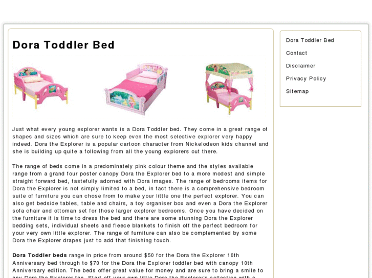 www.doratoddlerbed.net