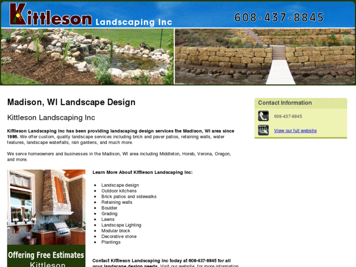 www.kittlesonlandscapewi.com