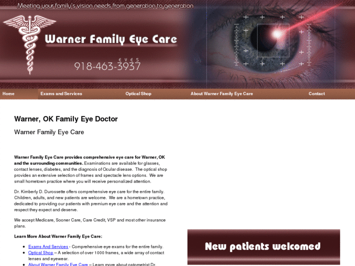 www.warnerfamilyeyecare.com