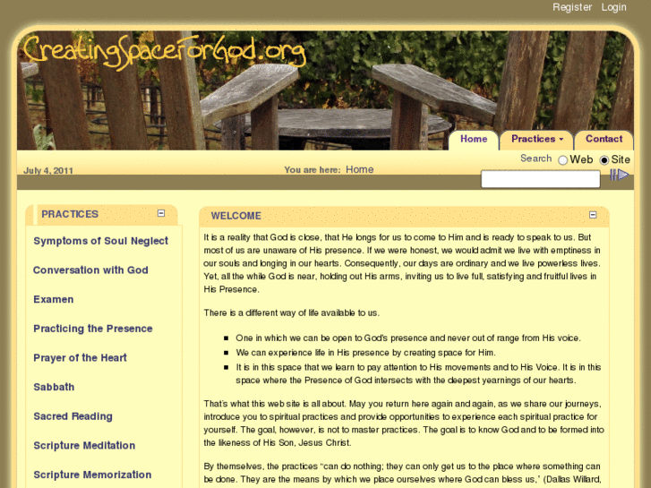 www.creatingspaceforgod.org