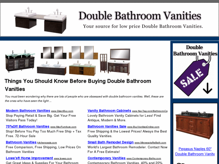 www.doublebathroomvanities.com