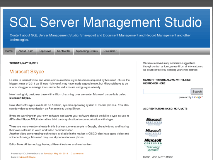 www.sqlservermanagementstudio.net