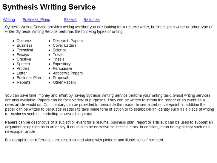 www.synthesiswritingservice.com