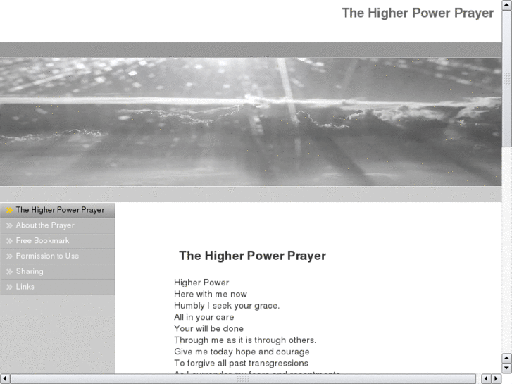 www.thehigherpowerprayer.com