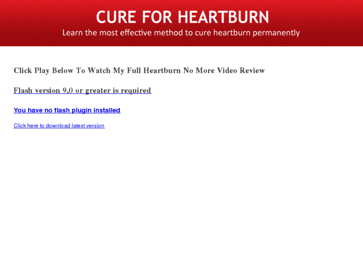 www.cureforheartburn.org