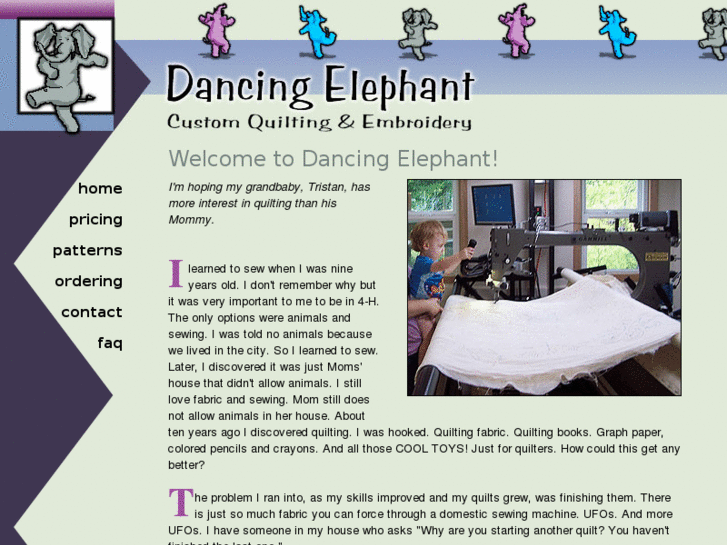 www.dancingelephantquilts.com