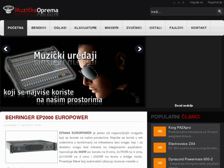 www.muzickaoprema.com