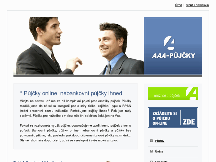 www.aaa-pujcky.cz