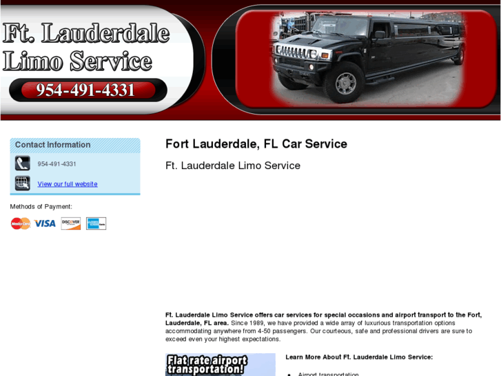 www.ftlauderdalelimoservice.net