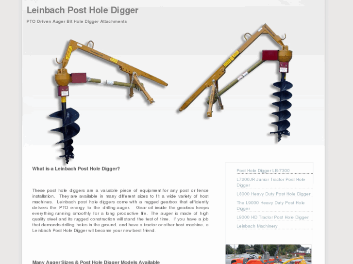 www.leinbachpostholedigger.com