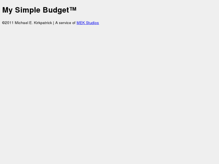 www.mysimplebudget.net