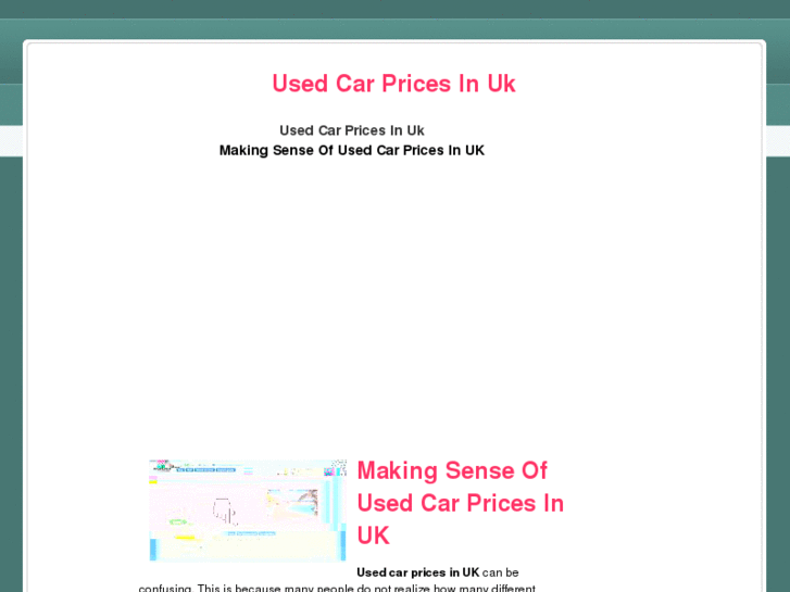 www.usedcarpricesinuk.com