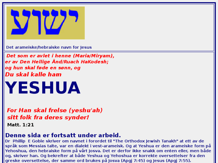 www.yeshua.no